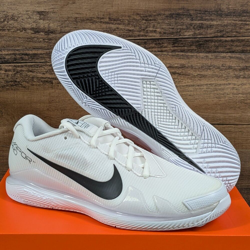 Nike Air Zoom Vapor Pro HC Men's 10.5 Hard Court White Tennis Shoes CZ0220-124 d